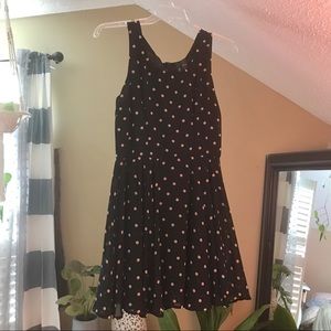 Black Polka dot Skater dress